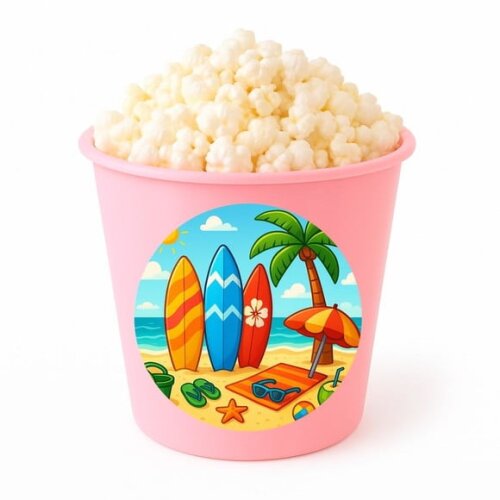 Balde de Pipoca Personalizado Infantil Surf
