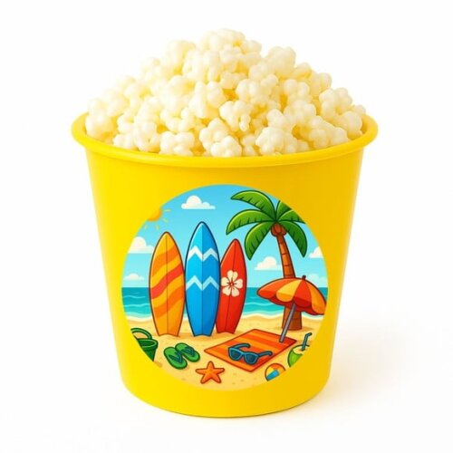 Balde de Pipoca Personalizado Infantil Surf