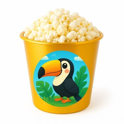 Balde de Pipoca Personalizado Infantil Tucano