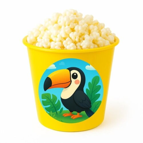 Balde de Pipoca Personalizado Infantil Tucano