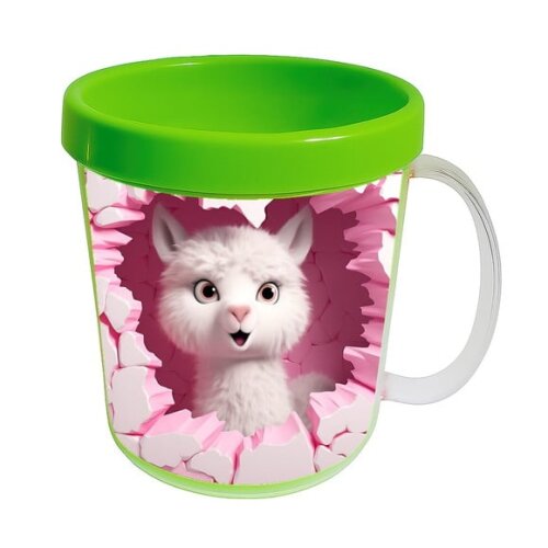 Caneca Acrílica Animais Fofos Fazenda Alpaca Apaixonada