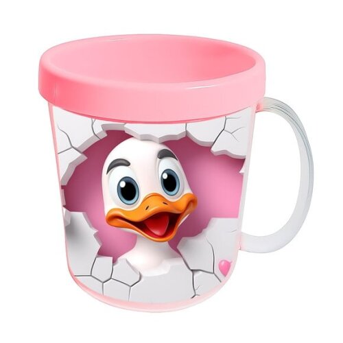 Caneca Acrílica Animais Fofos Fazenda Pato Encantador