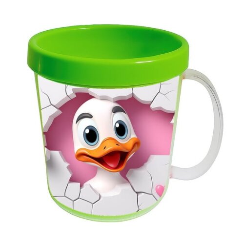Caneca Acrílica Animais Fofos Fazenda Pato Encantador