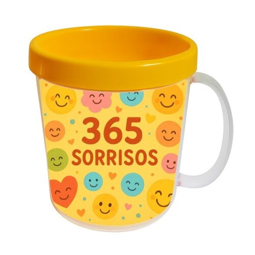 Caneca Acrílica Infantil Personalizada 365 Sorrisos