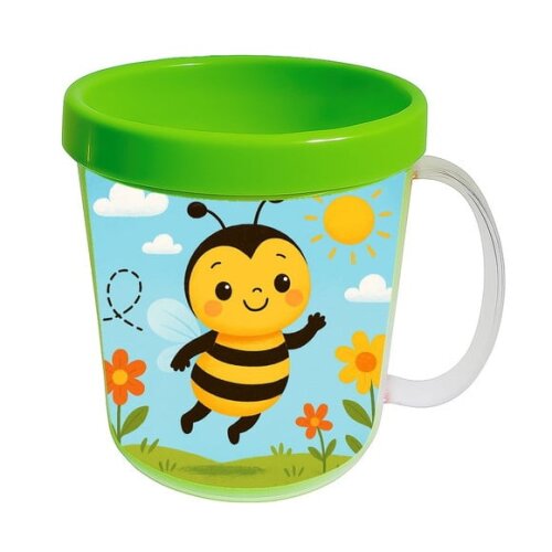 Caneca Acrílica Infantil Personalizada Abelhinha