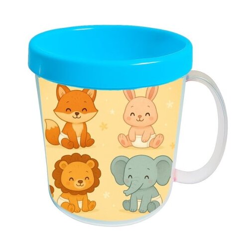 Caneca Acrílica Infantil Personalizada Animais Fofinhos Baby