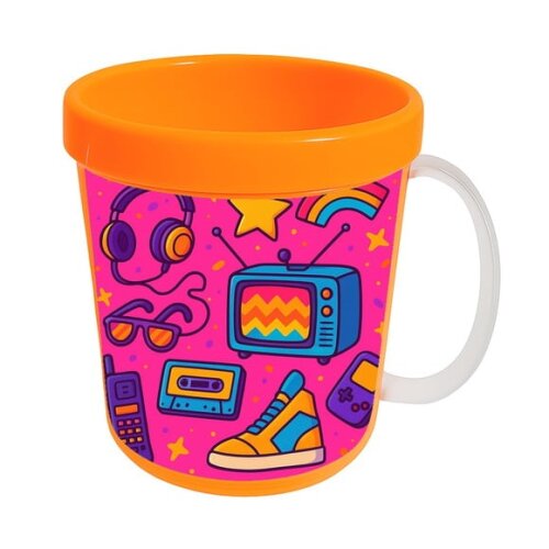 Caneca Acrílica Infantil Personalizada Anos 80