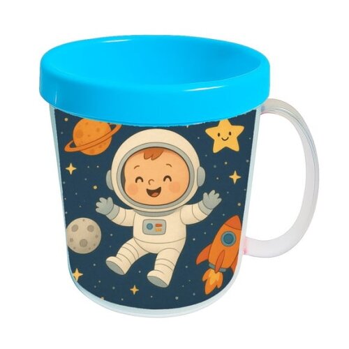 Caneca Acrílica Infantil Personalizada Astronauta Baby