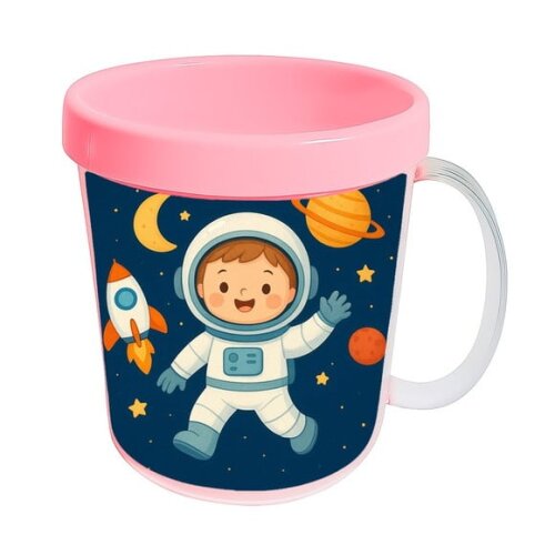Caneca Acrílica Infantil Personalizada Astronauta