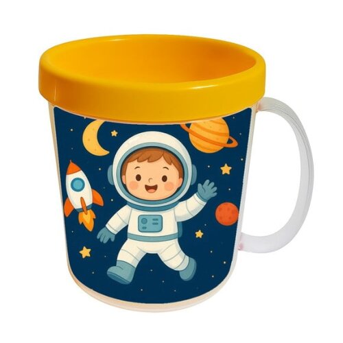 Caneca Acrílica Infantil Personalizada Astronauta