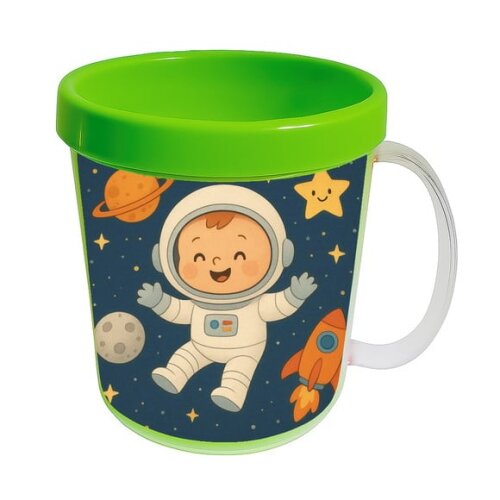 Caneca Acrílica Infantil Personalizada Astronauta Baby