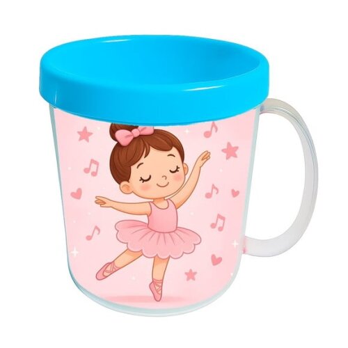 Caneca Acrílica Infantil Personalizada Bailarina