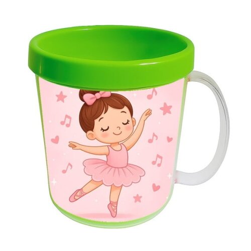 Caneca Acrílica Infantil Personalizada Bailarina