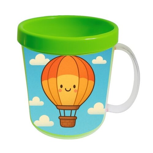 Caneca Acrílica Infantil Personalizada Balão de Ar Quente