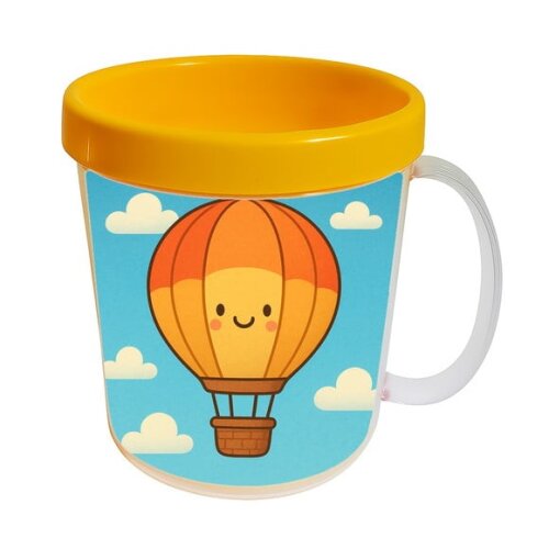 Caneca Acrílica Infantil Personalizada Balão de Ar Quente