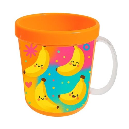 Caneca Acrílica Infantil Personalizada Bananas Divertidas