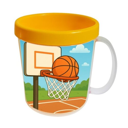 Caneca Acrílica Infantil Personalizada Basquete