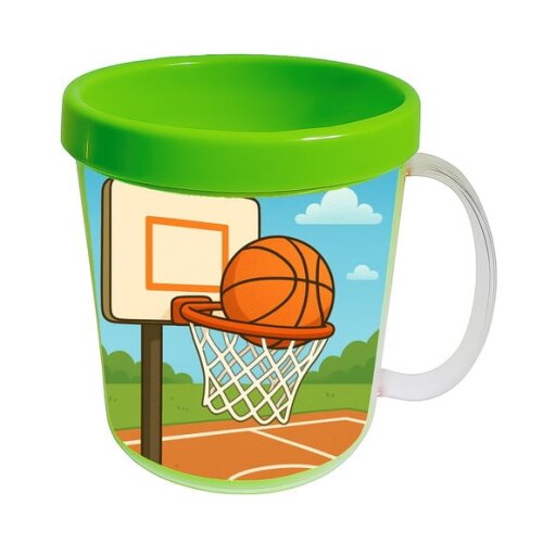 Caneca Acrílica Infantil Personalizada Basquete