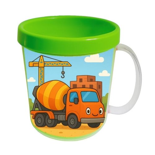 Caneca Acrílica Infantil Personalizada Betoneira