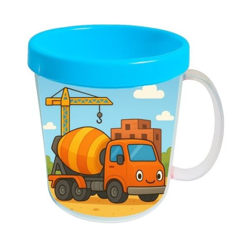 Caneca Acrílica Infantil Personalizada Betoneira