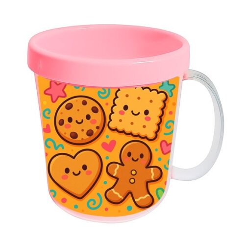 Caneca Acrílica Infantil Personalizada Biscoitinhos
