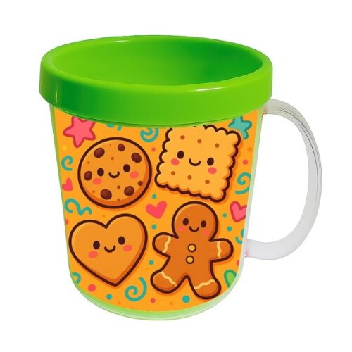 Caneca Acrílica Infantil Personalizada Biscoitinhos