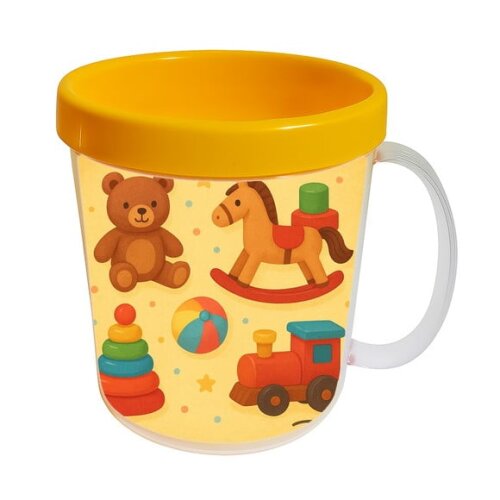 Caneca Acrílica Infantil Personalizada Brinquedos Clássicos