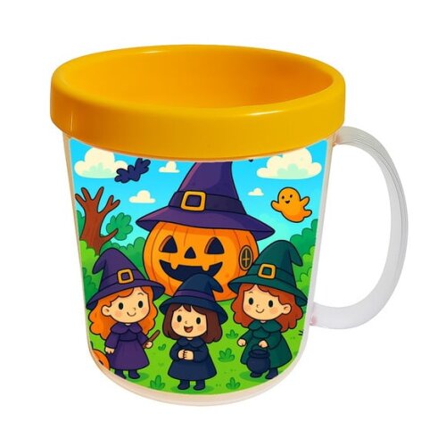 Caneca Acrílica Infantil Personalizada Bruxinhas Fofas