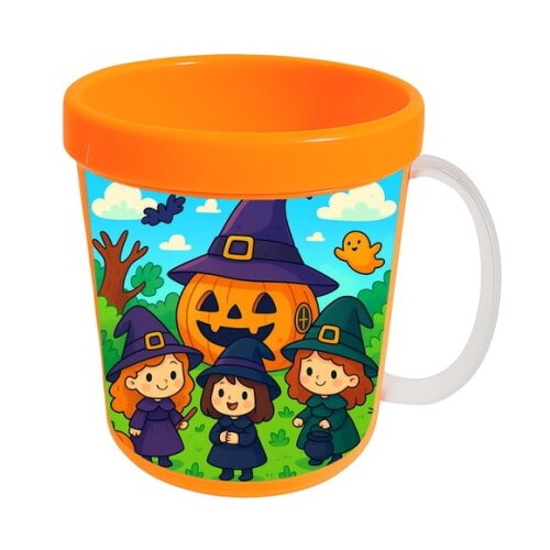Caneca Acrílica Infantil Personalizada Bruxinhas Fofas