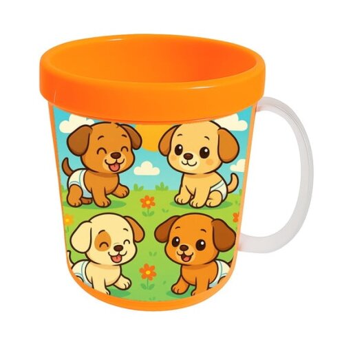 Caneca Acrílica Infantil Personalizada Cachorrinhos Baby