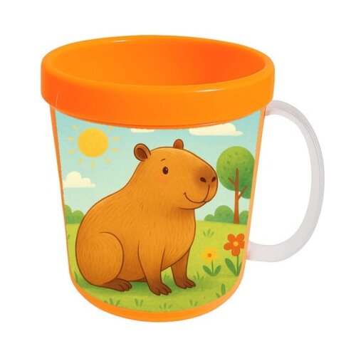 Caneca Acrílica Infantil Personalizada Capivara