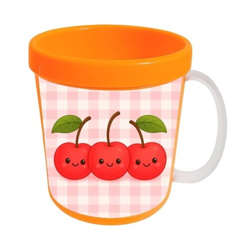 Caneca Acrílica Infantil Personalizada Cerejinha
