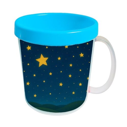 Caneca Acrílica Infantil Personalizada Céu Estrelado