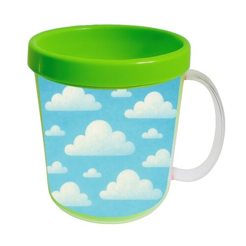 Caneca Acrílica Infantil Personalizada Céu Azul