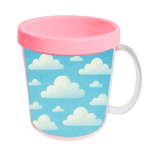 Caneca Acrílica Infantil Personalizada Céu Azul
