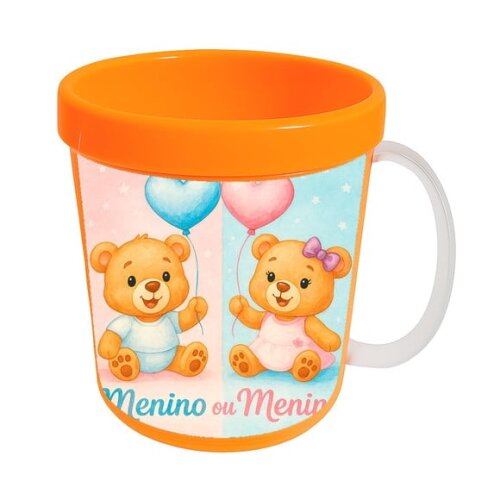 Caneca Acrílica Infantil Personalizada Chá de Revelação