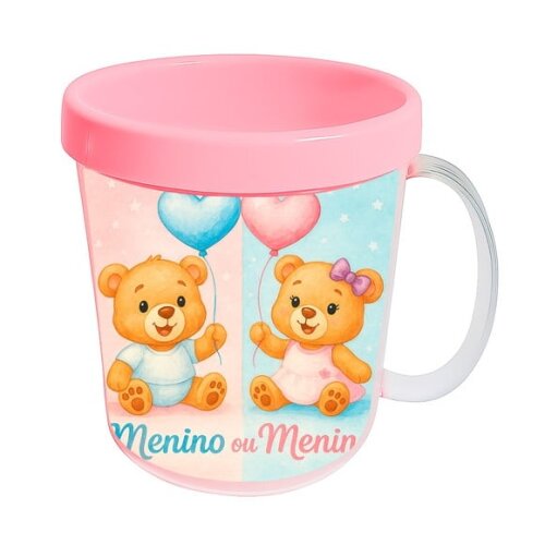Caneca Acrílica Infantil Personalizada Chá de Revelação