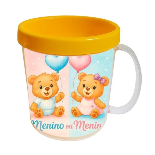 Caneca Acrílica Infantil Personalizada Chá de Revelação