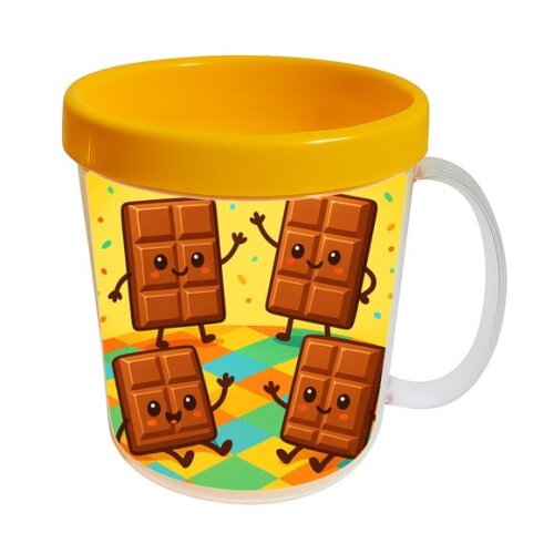 Caneca Acrílica Infantil Personalizada Chocolates