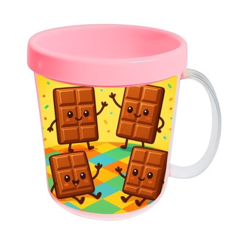 Caneca Acrílica Infantil Personalizada Chocolates