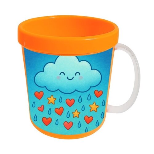 Caneca Acrílica Infantil Personalizada Chuva de Bênçãos