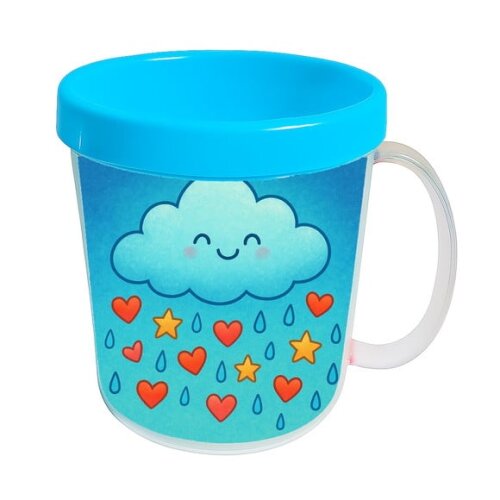 Caneca Acrílica Infantil Personalizada Chuva de Bênçãos