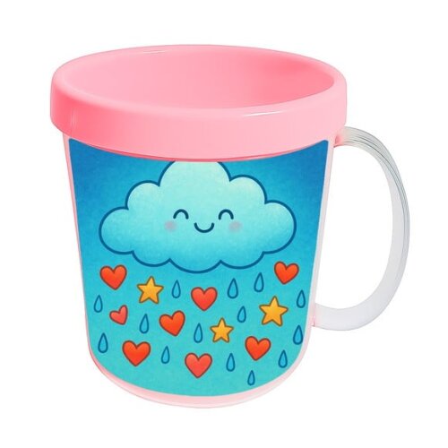Caneca Acrílica Infantil Personalizada Chuva de Bênçãos