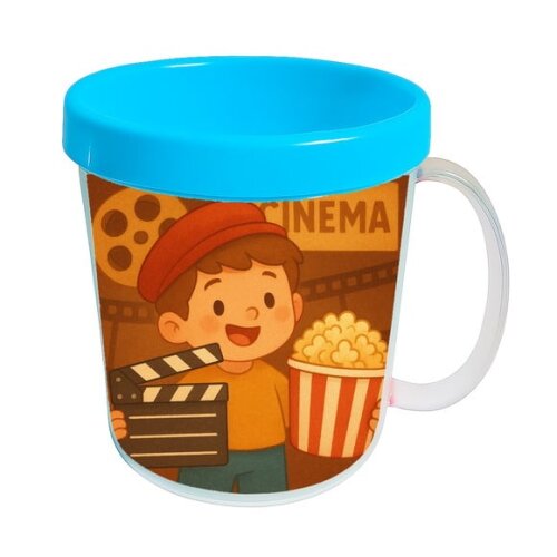 Caneca Acrílica Infantil Personalizada Cinema Antigo