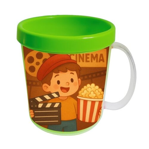 Caneca Acrílica Infantil Personalizada Cinema Antigo