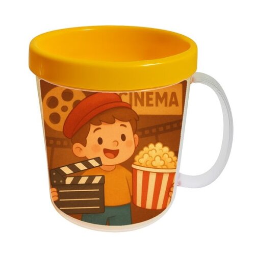Caneca Acrílica Infantil Personalizada Cinema Antigo