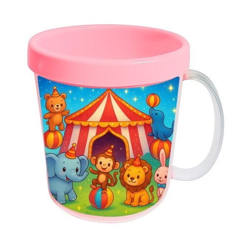 Caneca Acrílica Infantil Personalizada Circo Encantado