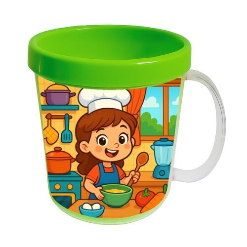 Caneca Acrílica Infantil Personalizada Cozinha Kids