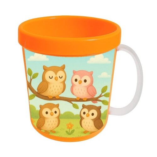 Caneca Acrílica Infantil Personalizada Corujinhas