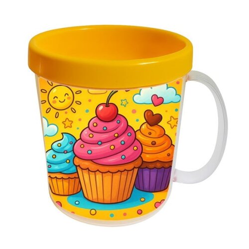 Caneca Acrílica Infantil Personalizada Cupcakes